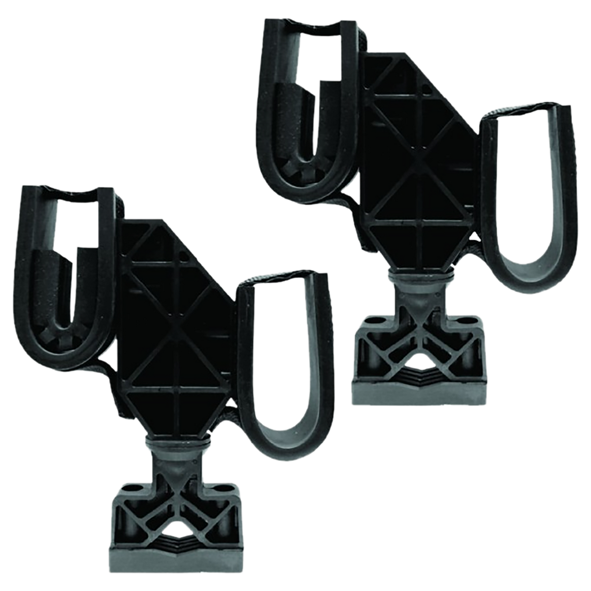 Rugged Gear 10200 ATV Mount Rifle/Shotgun Black Nylon Double Hook