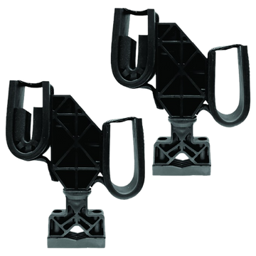 Rugged Gear 10200 ATV Mount Rifle/Shotgun Black Nylon Double Hook