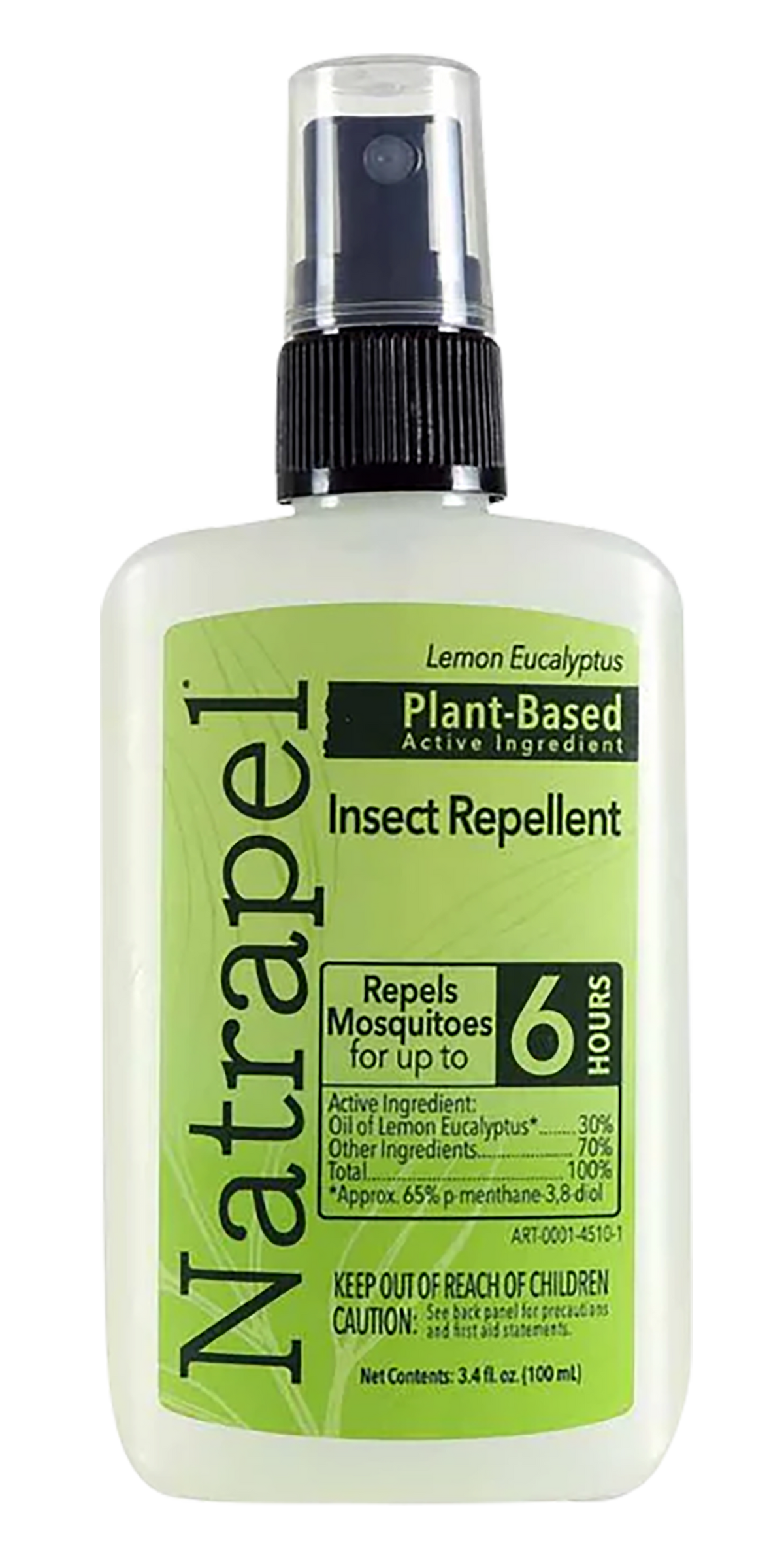 Natrapel Lemon Eucalyptus 3.4 oz Pump Bottle Insect Repellent - 6-Hour Protection