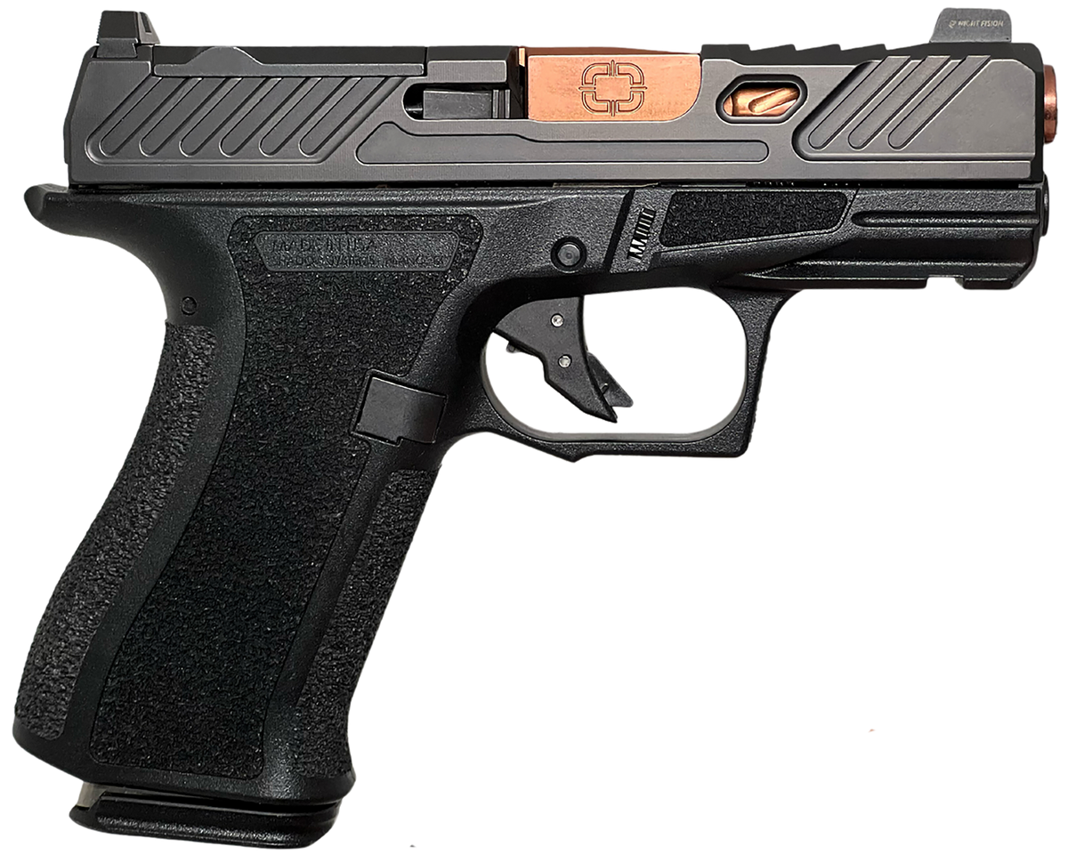 Shadow Systems CR920X Elite 9mm Luger 3.41" 10+1 Semi-Auto Pistol - Black/Bronze