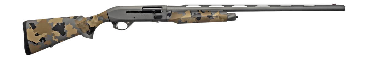 T R Imports Alpha 2 20 Gauge 3" 4+1 26" Semi-Auto Shotgun - Gray Cerakote, Old School Camo Stock