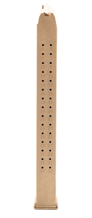 Toolman Tactical, Inc GL35C Glock 9mm Luger 35-Round Flat Dark Earth Polymer Magazine