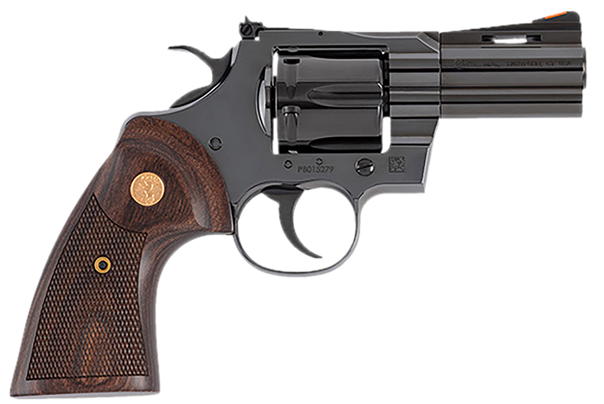 Colt Python 357 Mag/38 Special 3" 6-Shot DA/SA Revolver - Blued/Walnut