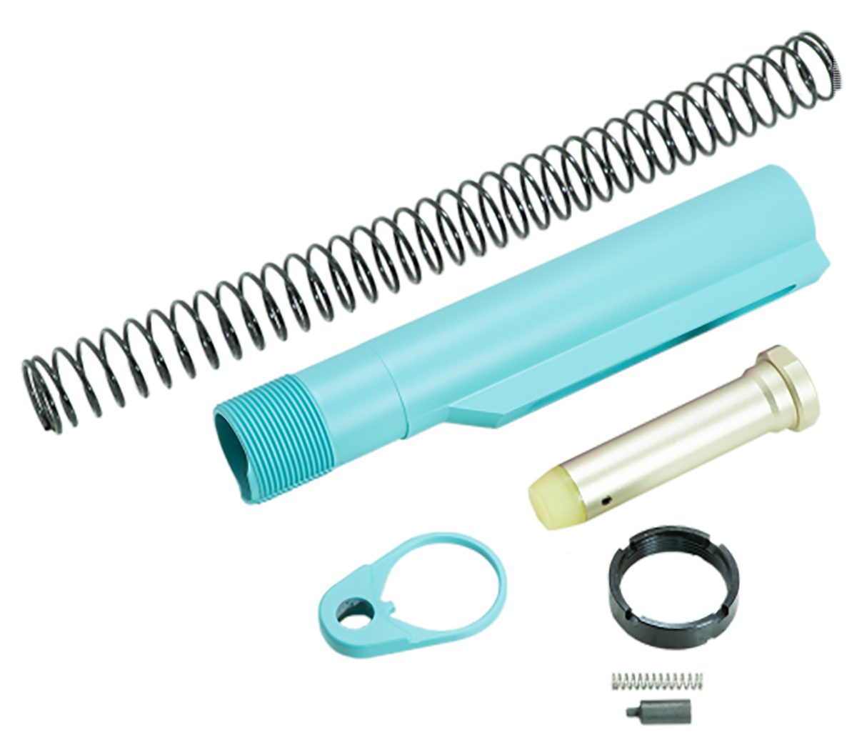 Timber Creek Outdoors ARBTKRE Buffer Tube Kit Robin's Egg Blue Anodized - Mil-Spec AR-15