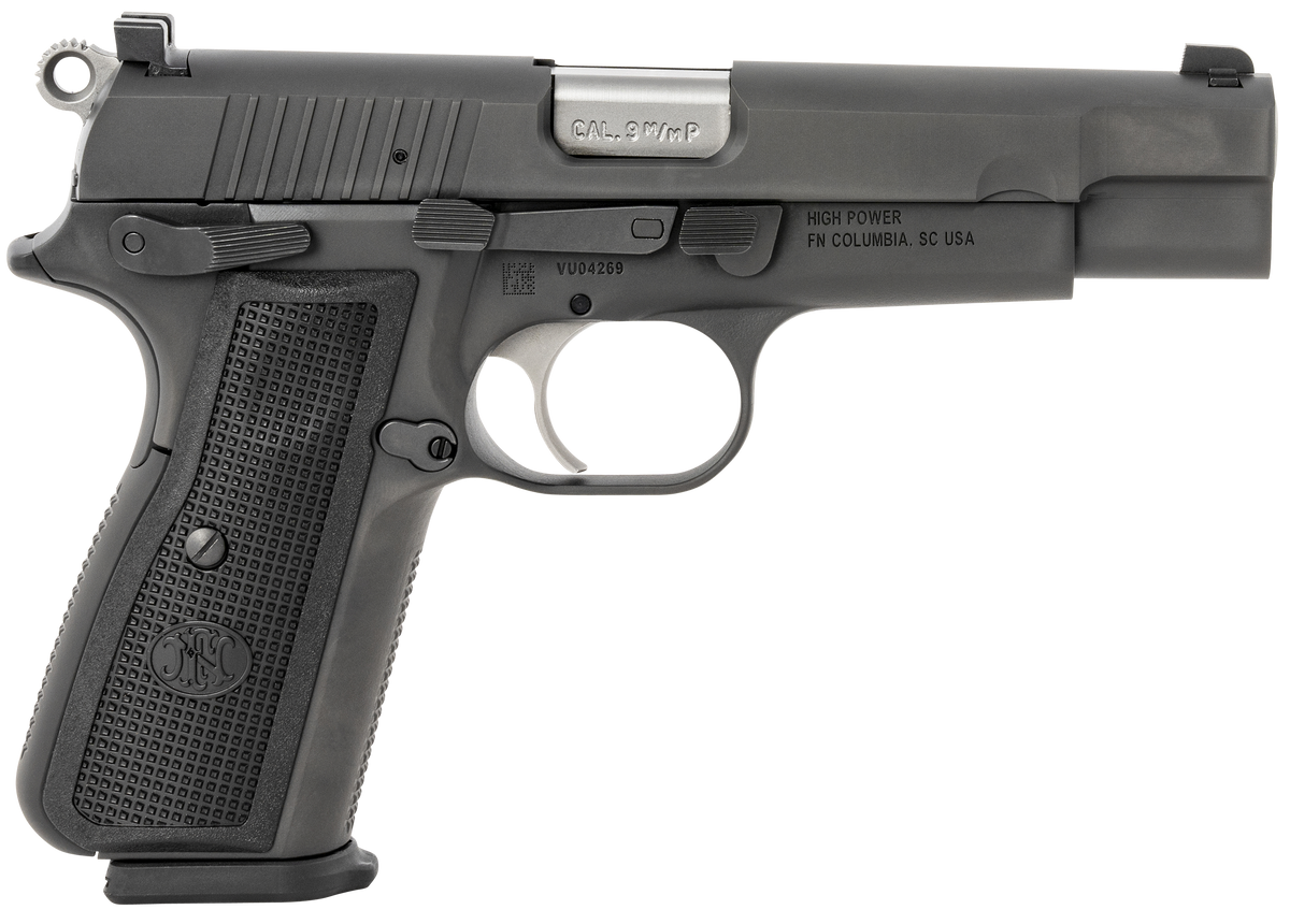 FN High Power 9mm Luger 4.7" 17+1 Single-Action Semi-Auto Pistol