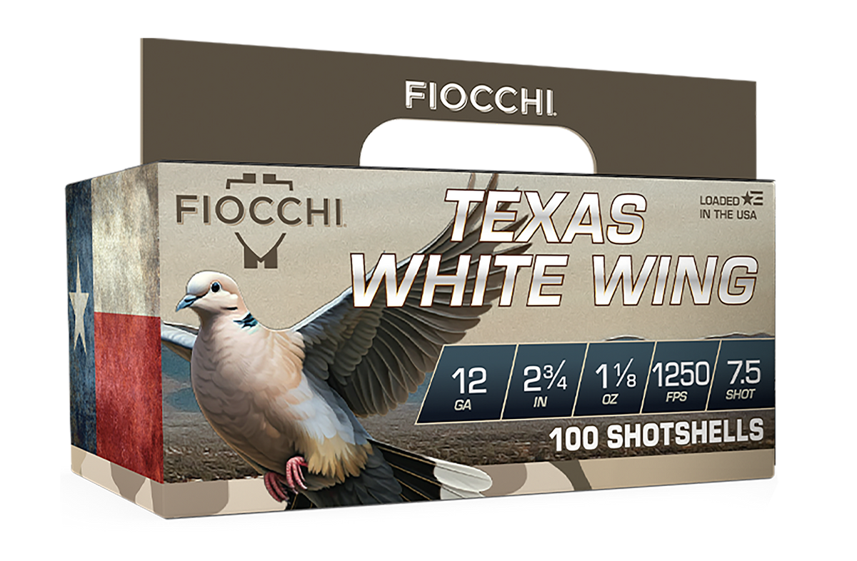 Fiocchi Texas White Wing 12 Gauge 2.75" 1-1/8 oz #7.5 Lead Shot 1250 fps - Box or Case