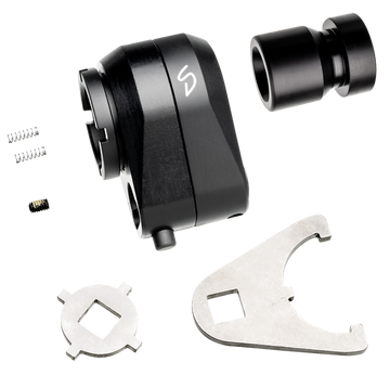 Stern Defense Rapid Attach Mini Buttstock Adapter - Black Aluminum/Steel