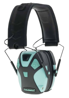 Caldwell E-Max Pro 23dB Over the Head Aqua Blue/Black Adult Electronic Earmuff
