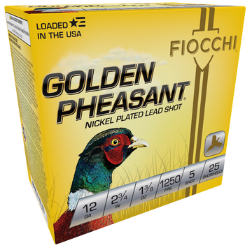 Fiocchi Golden Pheasant Extrema 12 Gauge 2.75" 1 3/8 oz #5 Shot - Box or Case