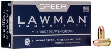 Speer Ammo Lawman 45 ACP 230gr TMJ Flat Nose - Box or Case