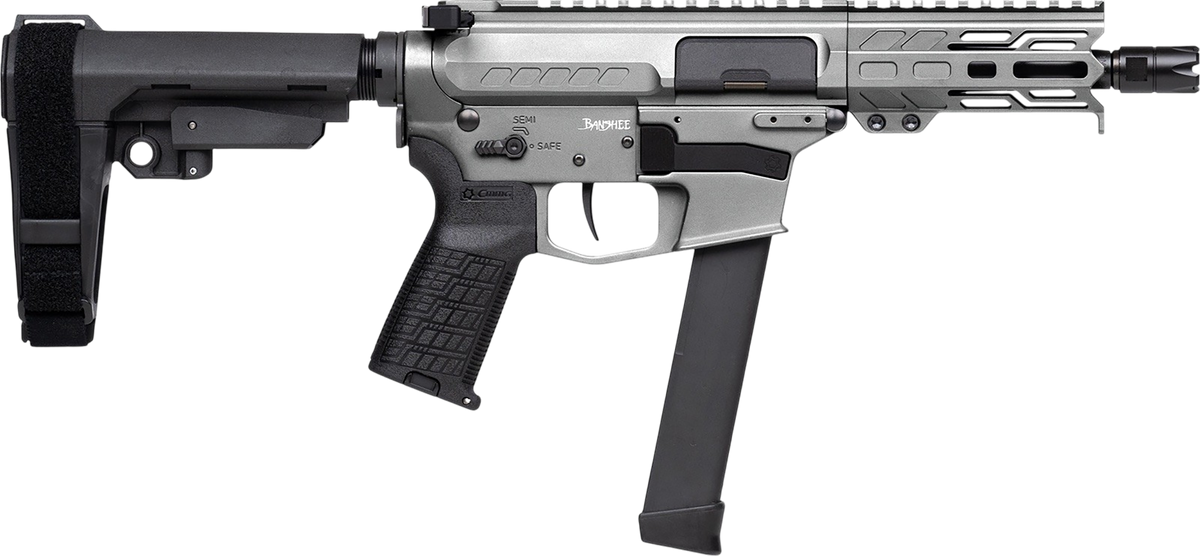 CMMG Banshee FE MkGs 9mm Luger 5" 33+1 Semi-Auto Pistol - Tungsten Cerakote