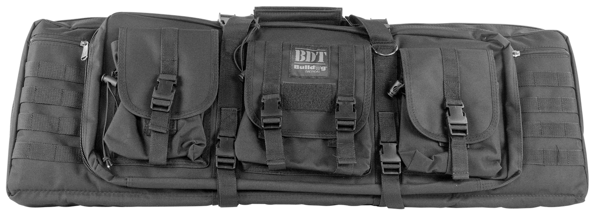 Bulldog BDT Tactical 37" Double Rifle Case Black Nylon