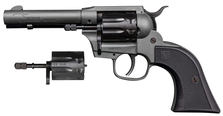 Diamondback Sidekick 22 LR/22 Mag 4.5" 9-Shot DA/SA Revolver - Dark Gray Cerakote