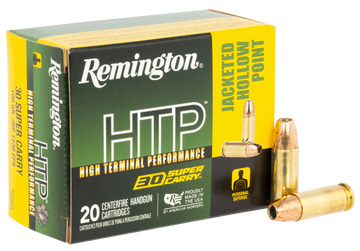 Remington Ammunition HTP 30 Super Carry 100gr Jacketed Hollow Point - Box or Case