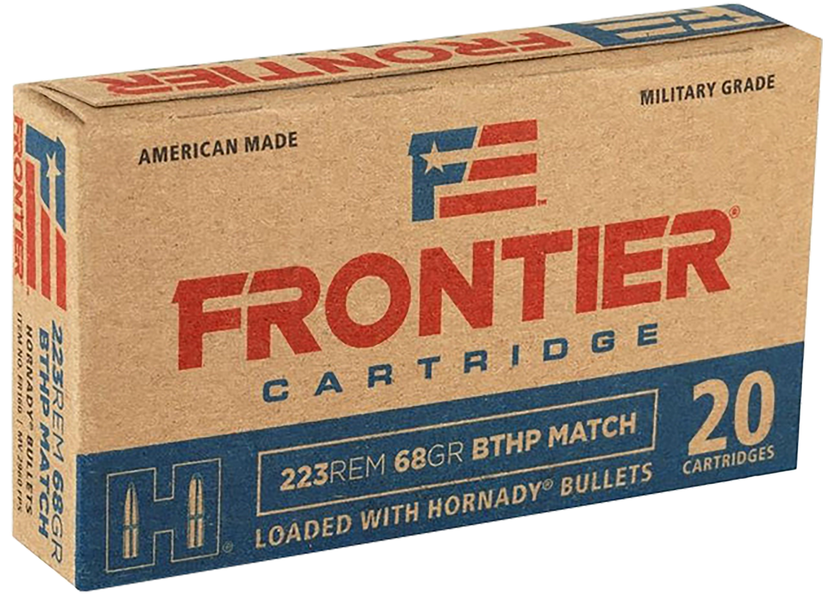 Frontier Cartridge FR160 Military Grade 223 Rem 68gr BTHP 20 Rd - Box or Case