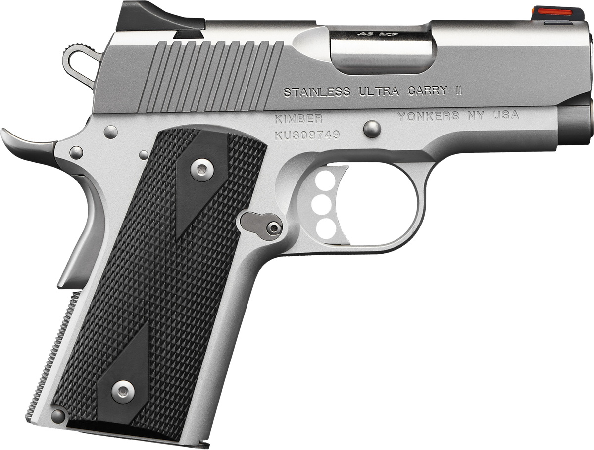Kimber Stainless Ultra Carry II 45 ACP 3" 7+1 Semi-Auto Pistol - CA Compliant