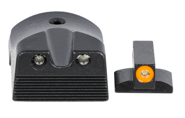 Meprolight Hyper-Bright Tritium Night Sights Kimber 1911 Slant - Orange Outline Front/Green Rear
