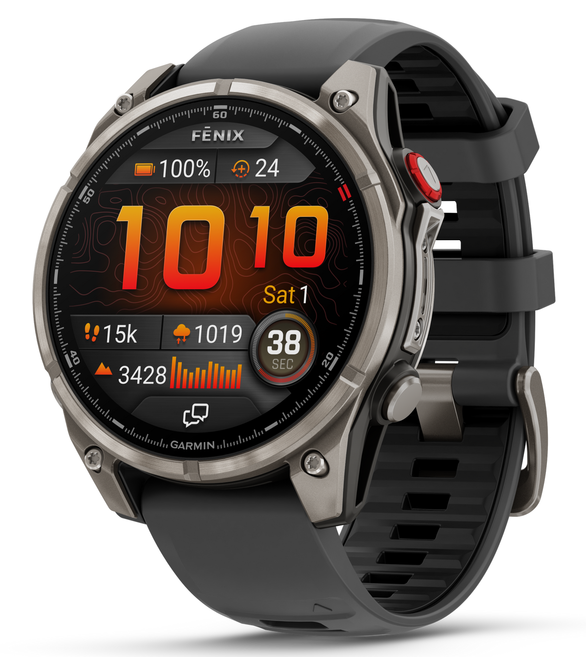 Garmin Fenix 8 Pro AMOLED 47mm Sapphire GPS Multisport Smartwatch - Titanium/Graphite