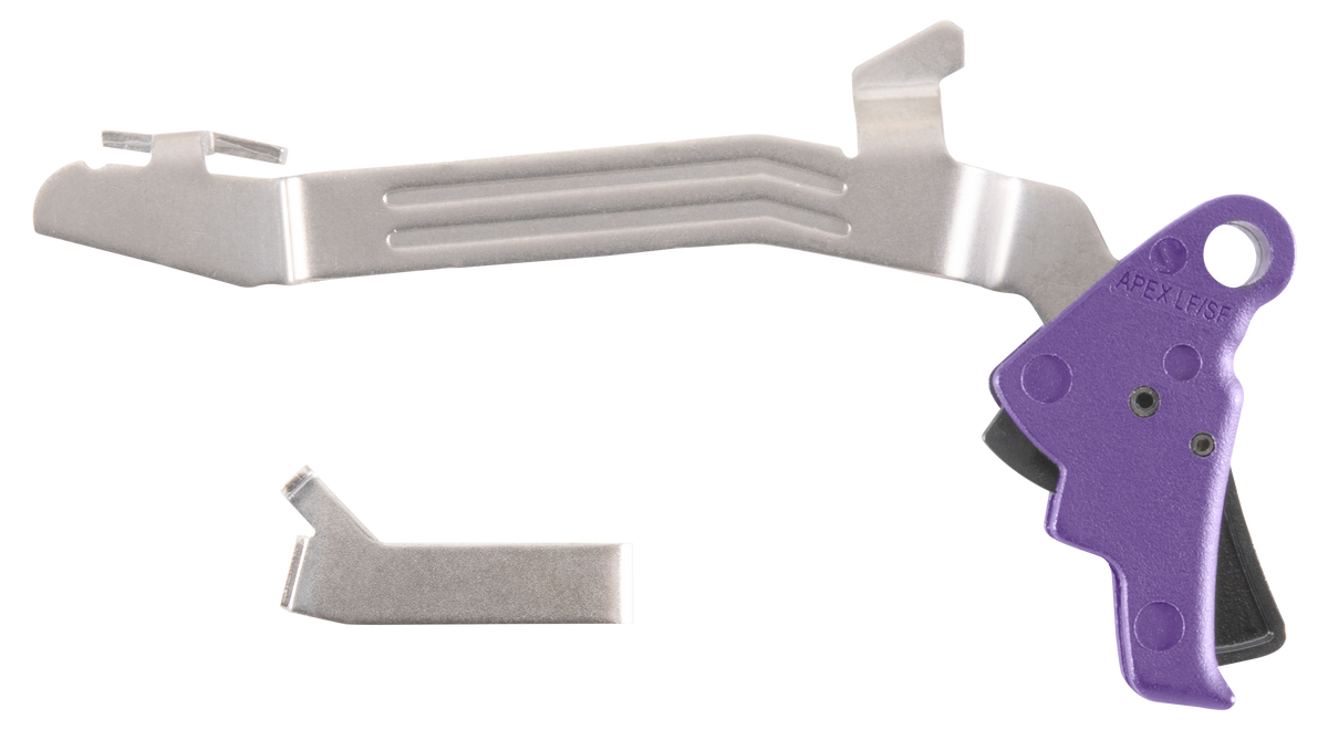 Apex Tactical Specialties 102P117PUR Action Enhancement Slim Purple Polymer Drop-In Trigger Kit - Fits Glock 43/43X/48