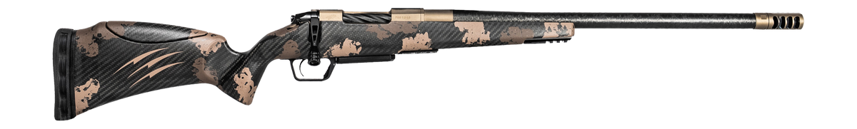 Fierce Firearms Carbon Rival XP 2.0 6.5 PRC 22" Bolt-Action Rifle - Smoked Bronze Cerakote / Desert Shadow Camo