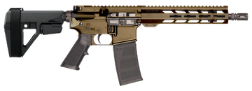 Patriot Ordnance Factory P-15 5.56 NATO 10.5" 30+1 Semi-Auto Pistol - Burnt Bronze Cerakote