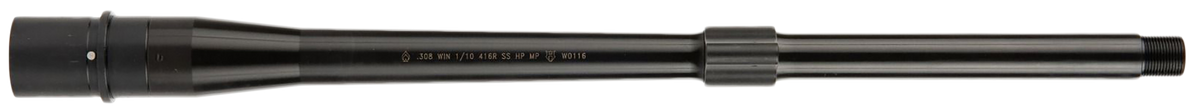 Ballistic Adv Premium Series 308 Winchester 16" Hanson Profile Threaded Barrel - Fits AR-10, Midlength, Black QPQ 4150 CMV