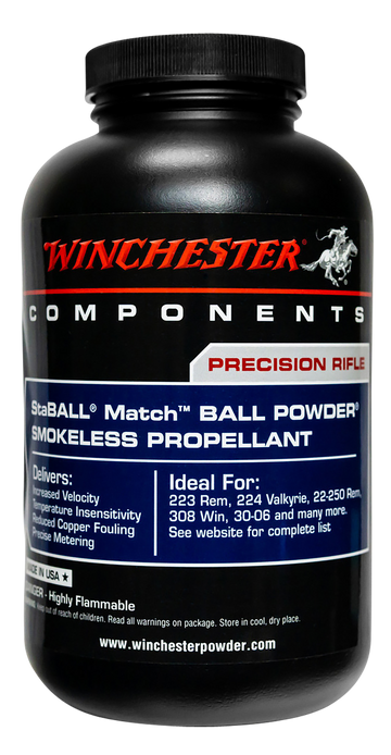 Winchester Powder StaBALL Match Smokeless Rifle Powder 1 lb