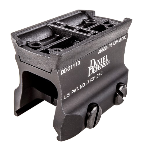 Daniel Defense Micro Mount Picatinny Rail Mount - Black Hardcoat Anodized