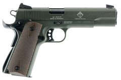 GSG 1911 22 LR 5" 10+1 SAO Pistol - OD Green Slide / Walnut Grip