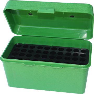 MTM Case-Gard H50RS10 Deluxe 50-Round Rifle Ammo Box - Green