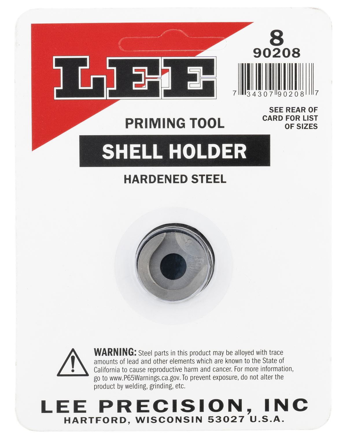 Lee Precision 90208 Shell Holder AP Only #8 - 416 Rigby/45-70 Govt/40-82 Win