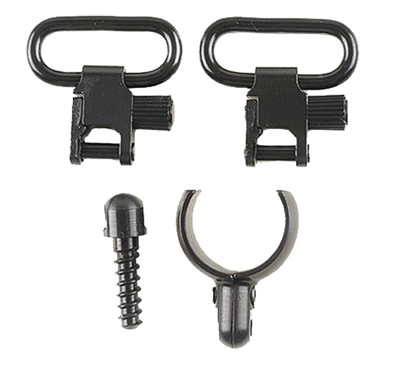 Uncle Mikes 15932 Magnum Band Swivel Set 1" Loop QD Blued Steel for 12 Gauge Shotguns