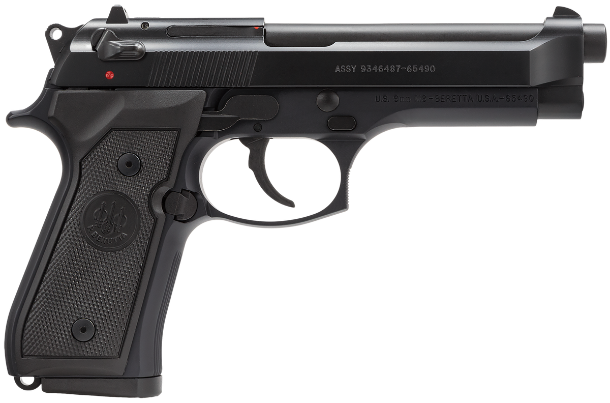 Beretta M9 CA Compliant 9mm Luger 4.90" 10+1 DA/SA Pistol - Black Bruniton