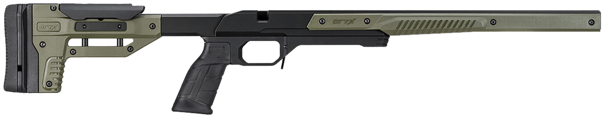 MDT Oryx Sportsman OD Green Aluminum Chassis - Tikka T3/T3x Short Action 32.25" RH