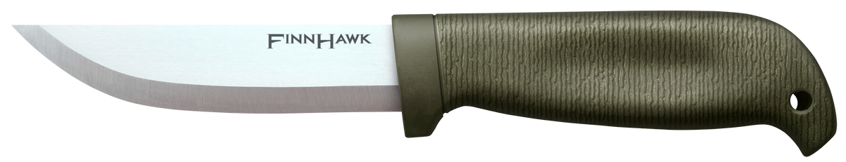 Cold Steel Finn Hawk 4" Fixed Plain Edge 4116 SS OD Green TPR Handle