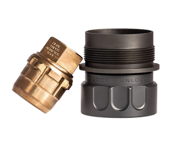 Rugged Suppressor RUM001 Rugged Universal Mount R.U.M. 1.375x24 Stainless Steel Black