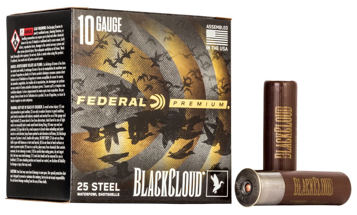 Federal Black Cloud FS Steel 10 Gauge 3.5" 1 5/8 oz BB Shot 25 Rd - Box or Case