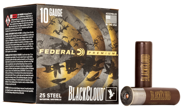 Federal Black Cloud FS Steel 10 Gauge 3.5" 1 5/8 oz BB Shot 25 Rd - Box or Case
