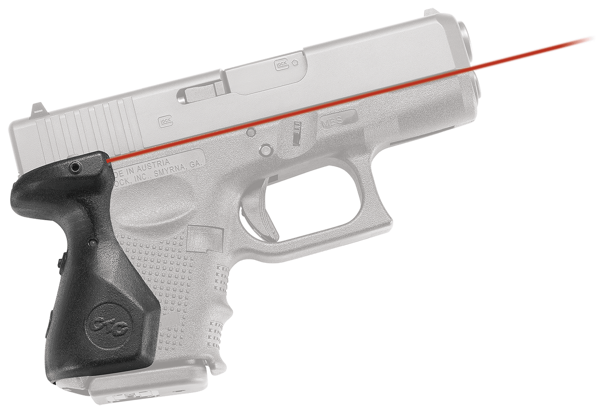 Crimson Trace LG-852 Lasergrips Red Laser Sight for Glock Gen 4 26/27/33 - Black Polymer