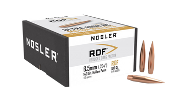 Nosler RDF Match 6.5mm 140gr Hollow Point Boat Tail 100/Box