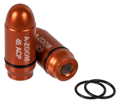 A-Zoom 17104 Pistol Striker Cap 45 ACP 2-Pack Dummy Rounds