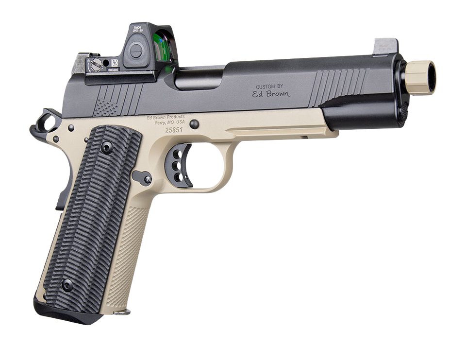 Ed Brown SOCOM Gen4 45 ACP 5" 8+1 Semi-Auto Pistol - FDE Frame, Trijicon RMR