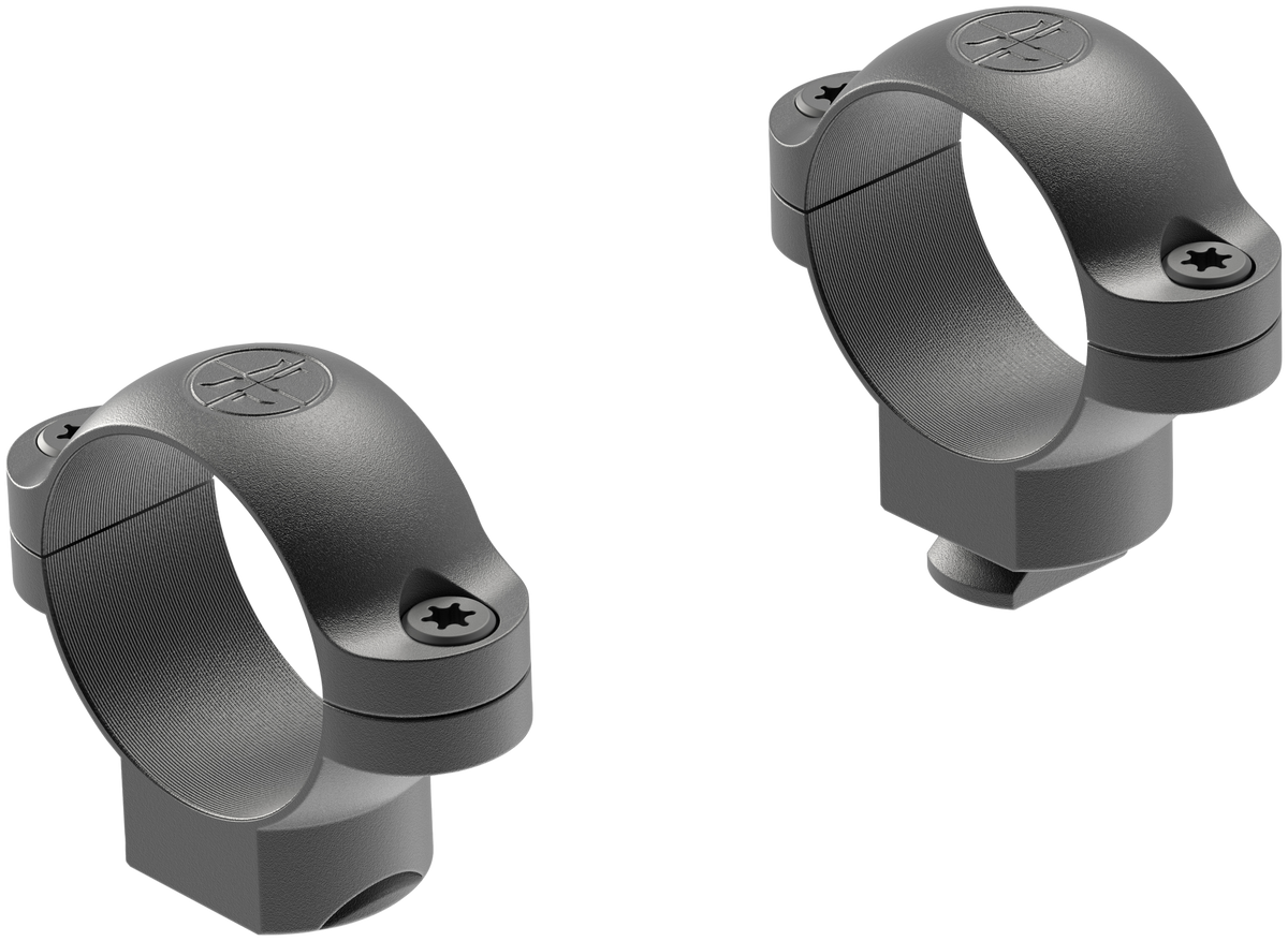 Leupold 49901 Standard 1\" Medium Matte Black 2-Piece Scope Ring Set