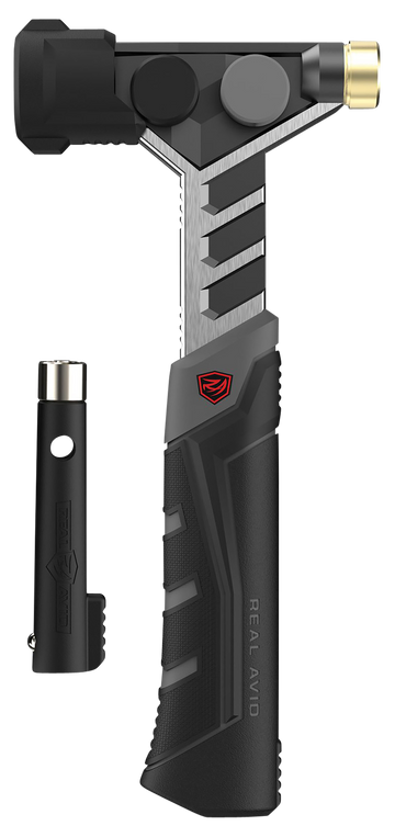Real Avid Armorer's Master Hammer Black/Stainless with Magnetic Pin Starter & Interchangeable Heads