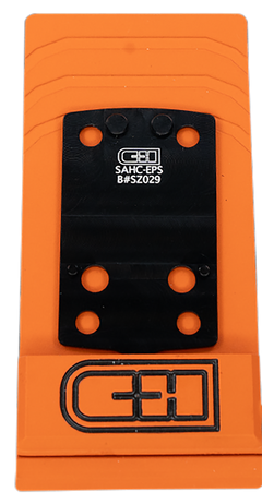 C&H Precision SAHCEPS Springfield Hellcat Optic Adapter Plate - Holosun EPS/EPS Carry Footprint - Black Anodized