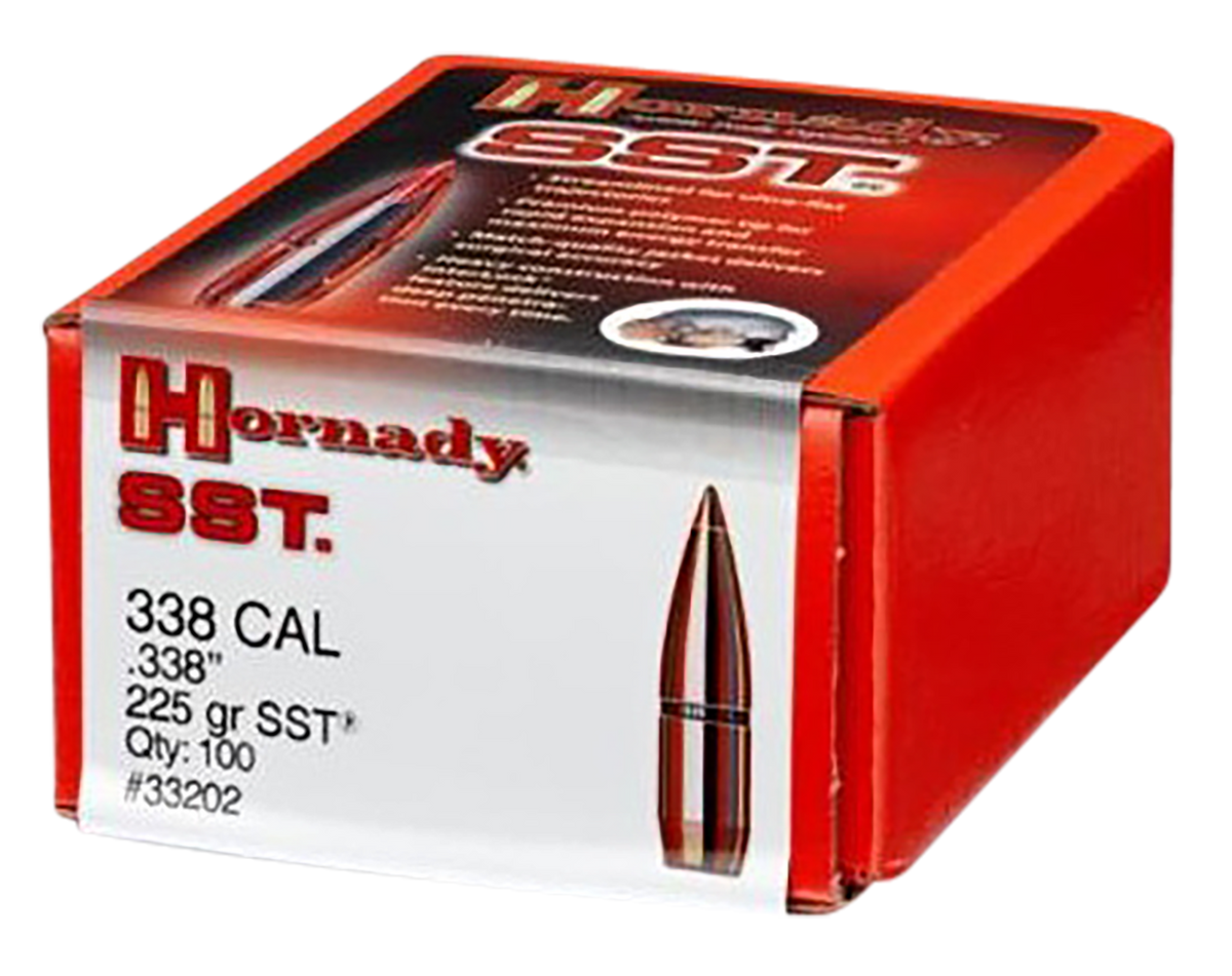 Hornady SST .338 Cal 225 gr Super Shock Tip Reloading Bullets - 100/Box