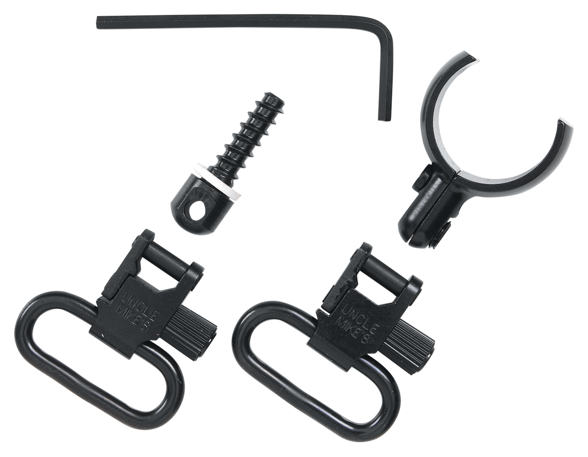 Uncle Mike's 15972 Magnum Band Sling Swivel Set 1" Loop QD Blued Steel for Some 20 Gauge Shotguns
