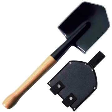 Cold Steel CS92SFS Spetsnaz Special Forces Carbon Steel Shovel 19.68" American Hickory Handle w/ Sheath