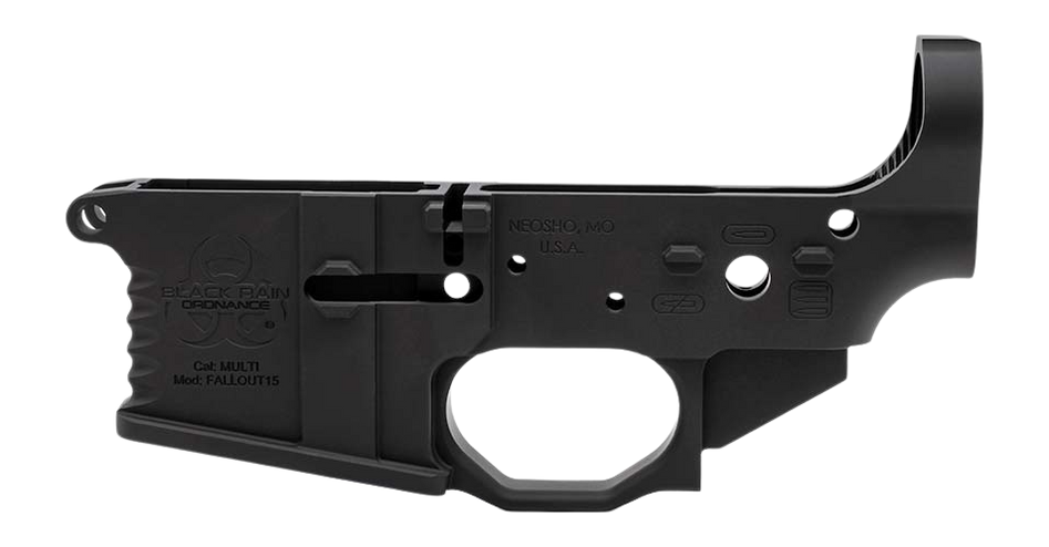 Black Rain Ordnance Spec15 Stripped Lower Receiver - Armored Black Cerakote