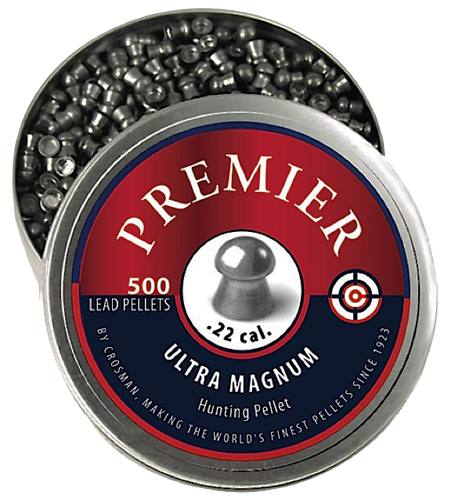 Crosman LDP22 Premier Ultra Magnum .22 14.3gr Domed Pellet 500/Tin